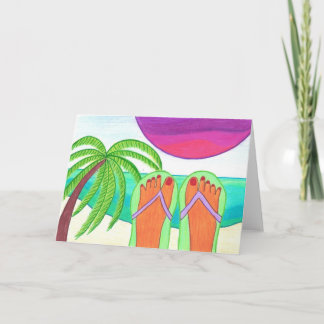 How I Spent My Summer Vacation BLANK GREETING CARD