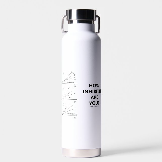 How Inhibited Are You? Chemistry Enzyme Kinetics Water Bottle (Front)
