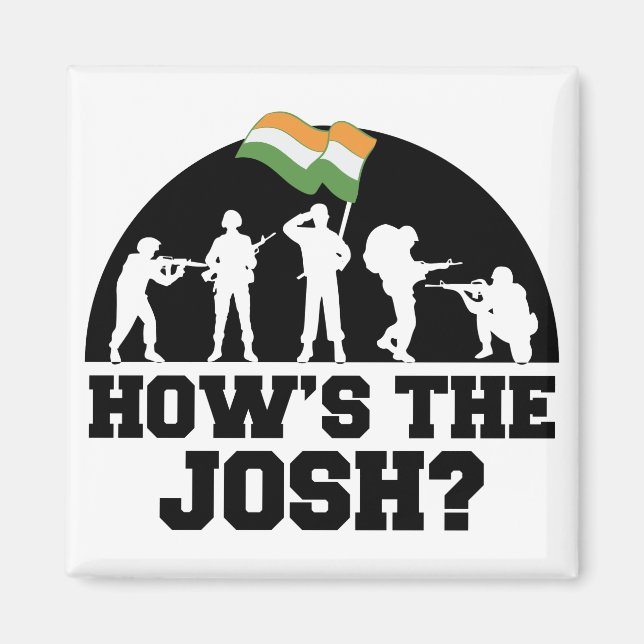 How is the Josh Hindi India Quote Slogan Magnet (Front)