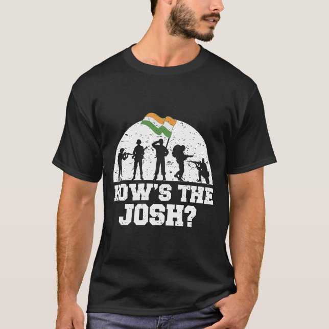 How is the Josh Hindi India Quote Slogan T-Shirt (Front)