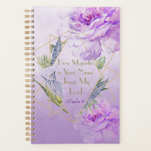 How Majestic is Your Name Watercolor Planner