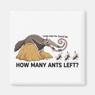 How Many Ants Left? Animal World Quest for Toddler Magnet