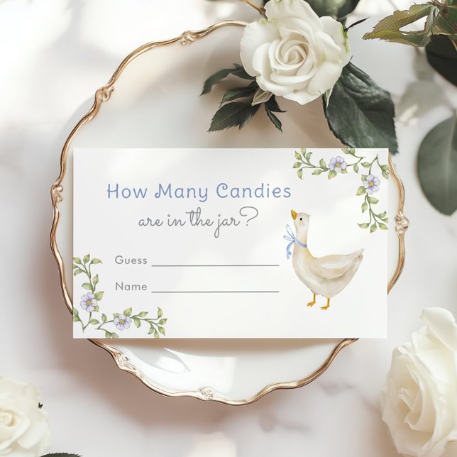 How many candies Goose Baby shower game Enclosure Card (Creator Uploaded)