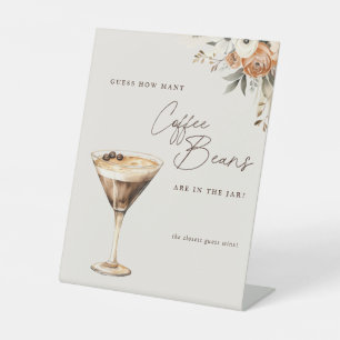 How Many Coffee Beans Espresso Martini Shower Pedestal Sign