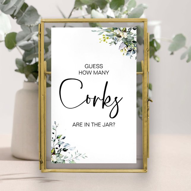How Many Corks Are In The Jar Sign Bridal Shower  (Creator Uploaded)