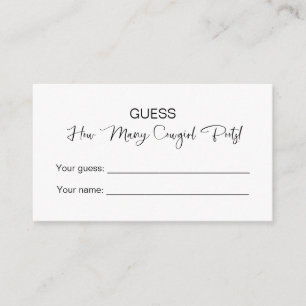  How Many Cowgirl Boots! Bridal Shower Enclosure Card