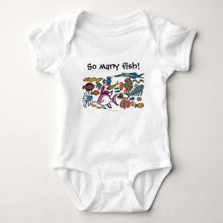 How Many Different Fish Can You See? Baby Bodysuit