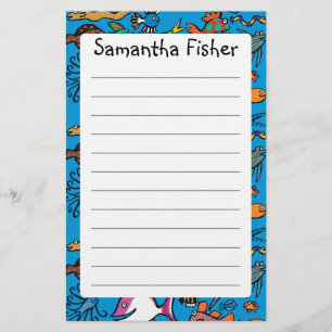 How Many Different Fish Can You See? Stationery