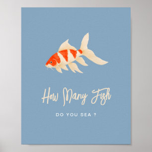 How Many Fish Bachelorette Guessing Game Poster