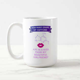 How many grams of caffeine are in a kiss from my  coffee mug