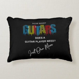 How Many Guitars Does A Guitar Player Need Just On Decorative Cushion