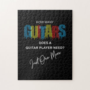 How Many Guitars Does A Guitar Player Need Just On Jigsaw Puzzle