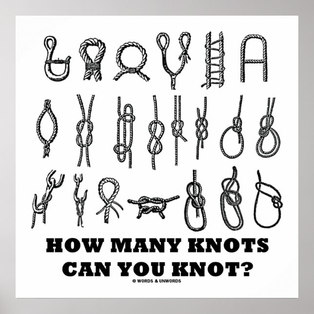 How Many Knots Can You Knot? Poster (Front)