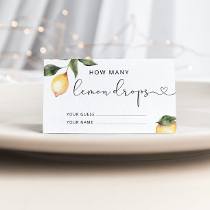 How many lemon drops enclosure card