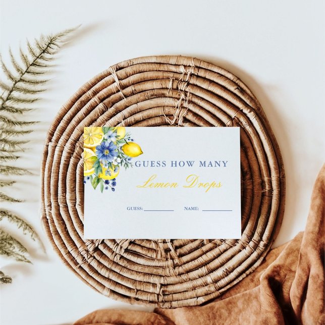 How many Lemons Drops Bridal Shower Game Card (Creator Uploaded)
