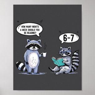 How Many Night A Week Should You 67 Reading Teache Poster