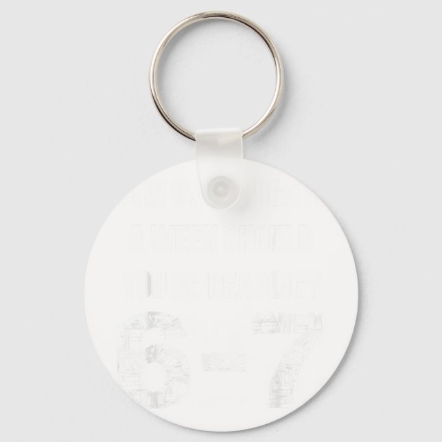 How Many Nights A Week Reading 6-7 67 Teacher Stud Key Ring (Front)