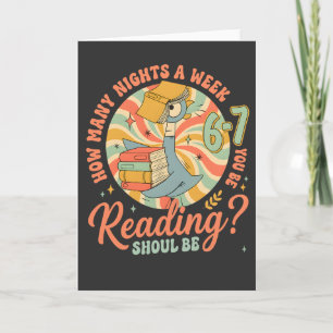 How Many Nights a Week Should You Be Reading? 67 Card