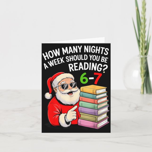 How Many Nights A Week Should You Be Reading 67 Ch Card (Front)