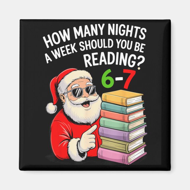 How Many Nights A Week Should You Be Reading 67 Ch Magnet (Front)