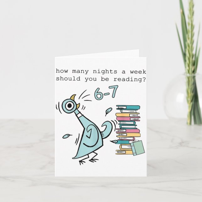 How Many Nights A Week Should You Be Reading 6 7 S Card (Front)