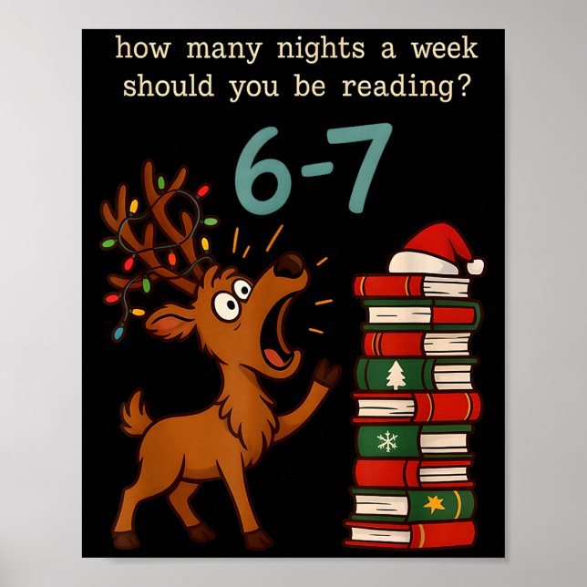 How Many Nights A Week Should You Be Reading 6 7 S Poster (Front)