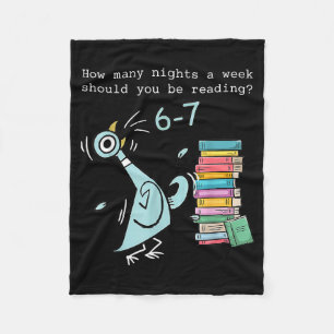 How Many Nights A Week Should You Be Reading 6–7 T Fleece Blanket