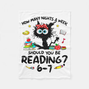 How Many Nights A Week Should You Be Reading 6–7 T Fleece Blanket