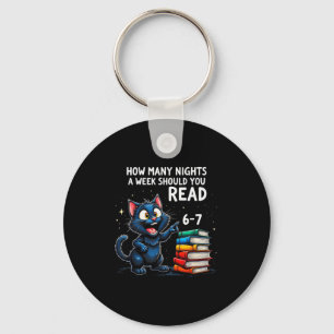 How Many Nights A Week Should You Read_ 6–7 Fun Bl Key Ring