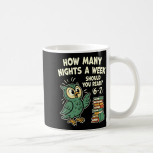 How Many Nights A Week Should You Read_ 6–7 Fun Re Coffee Mug