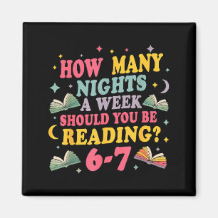 How Many Nights Reading 67 Meme Six Seven Teacher Magnet