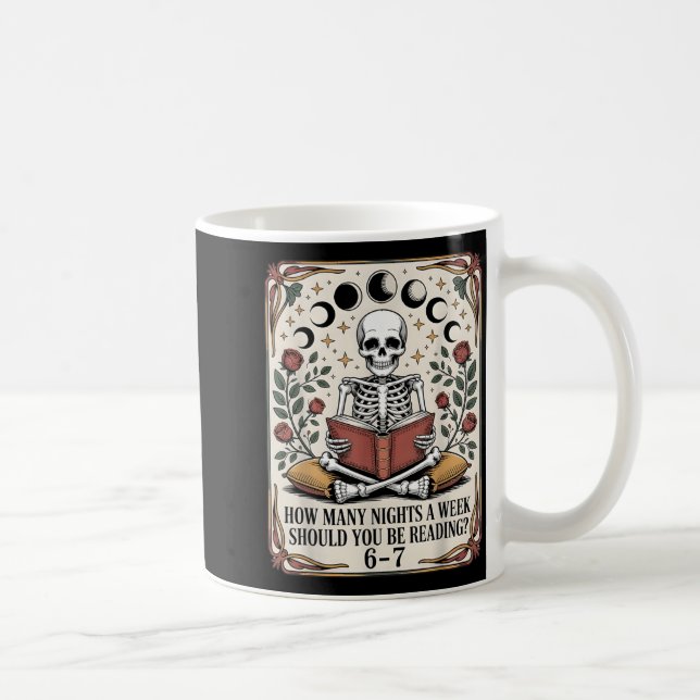 How Many Nights Reading Meme 6 7 Funny Book Lover Coffee Mug (Right)