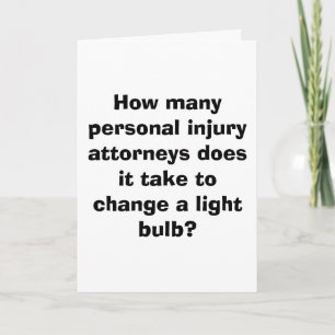 How many personal injury do it take. card