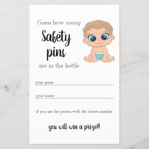 How many Safety Pins Baby Boy Flyer