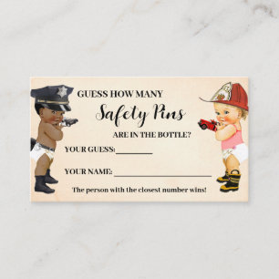 How Many Safety Pins Little Recruit Game Card