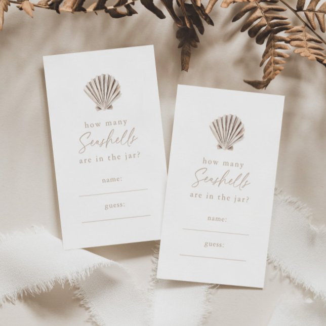 How Many Seashells in The Jar - Guess Cards (Creator Uploaded)