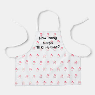 How Many Sleeps 'Til Christmas Kid's Apron