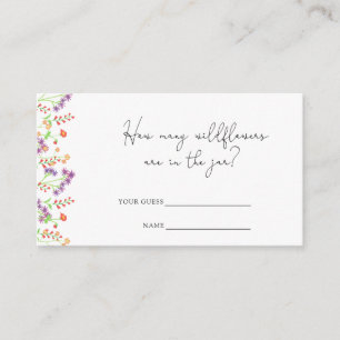 How many wildflowers are in the jar enclosure card