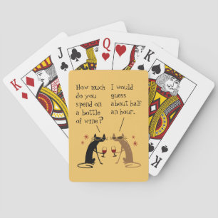 How Much Do You Spend on Bottle of Wine? Playing Cards