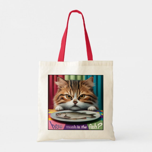 how much is the fish cat tote bag (Back)