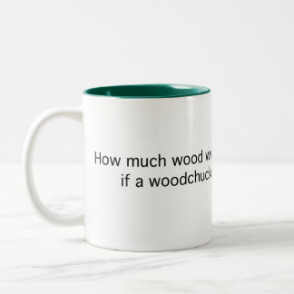 How Much Would a Woodchuck Two-Tone Coffee Mug