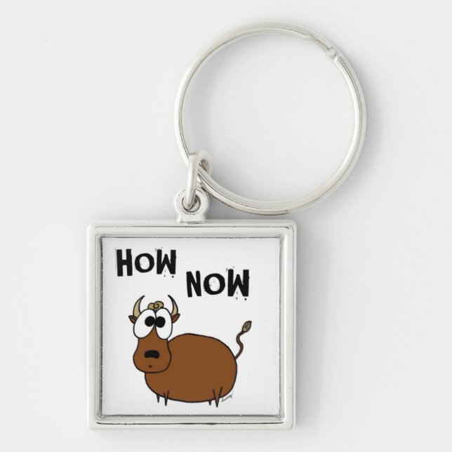 How Now Brown Cow Keychain (Front)