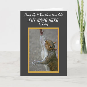 How Old? ~ 'Over The Hill' Card