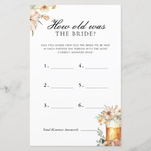 How Old Was Bride Love is Brewing Bridal Shower