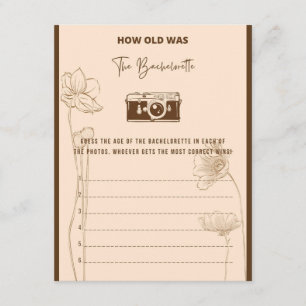How Old was the Bachelorette Party Game Enclosure Card