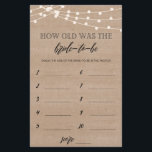 How old was the bride to be bridal shower game fly flyer<br><div class="desc">Enjoy your bridal shower with these simple and cute games. Check out our collection for more bridal shower games in the same style. Please note that these games are not editable.</div>