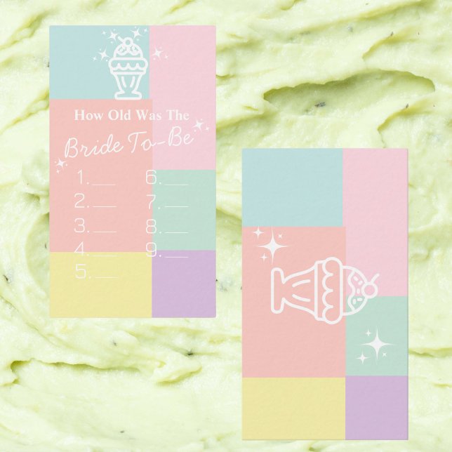 How Old Was the Bride-to-Be Bridal Shower Response Enclosure Card (How Old Was the Bride-to-Be Bridal Shower Response Enclosure Card)