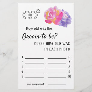 How old was the Groom to be? - Violet Flowers Flyer