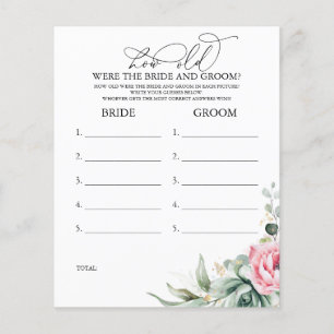 How Old Were The BRIDE AND GROOM Game