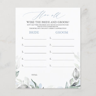 How Old Were The BRIDE AND GROOM Game